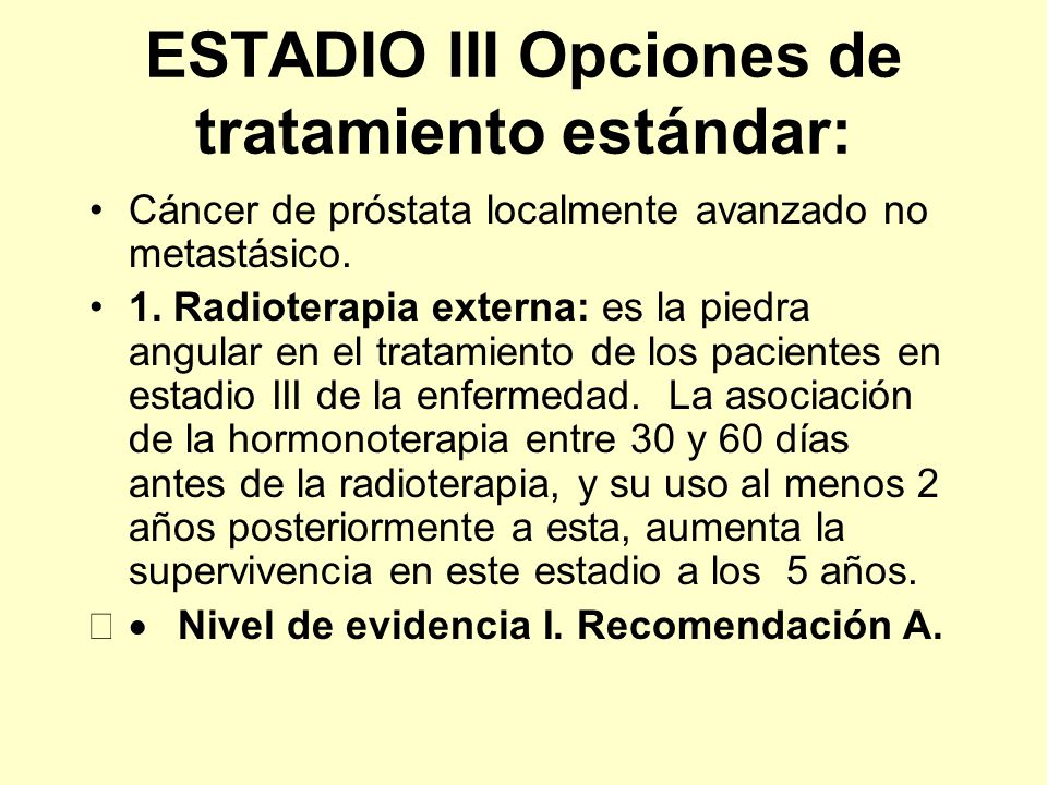 cáncer de próstata grado 3 de la
